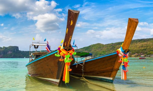 Phi Phi, Krabi, Railay i kolorwe łodzie w Tajlandii (9).jpg